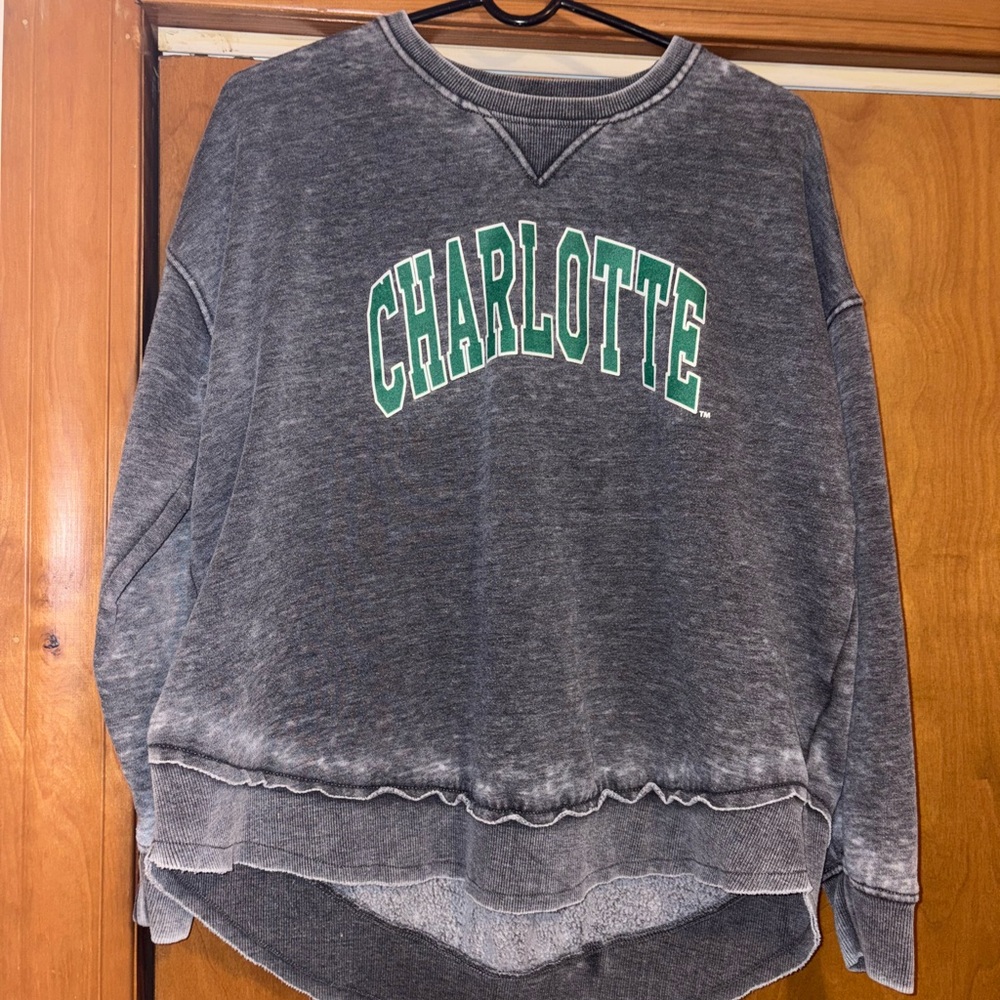 UNC Charlotte Gray Crew Neck Sweater